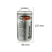 Auto Start Blow Torch with Gosystem 2175 Butane Propane Mix Gas Cartridge - Premium DIY Tool