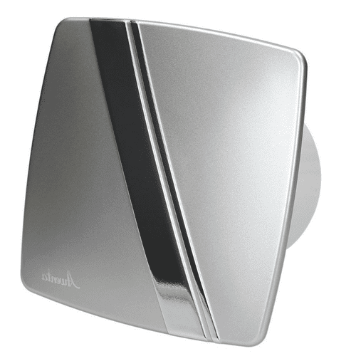 Bathroom Extractor Fan 100mm/4" Option of Timer Pull cord Humidity Satin LINEA Panel