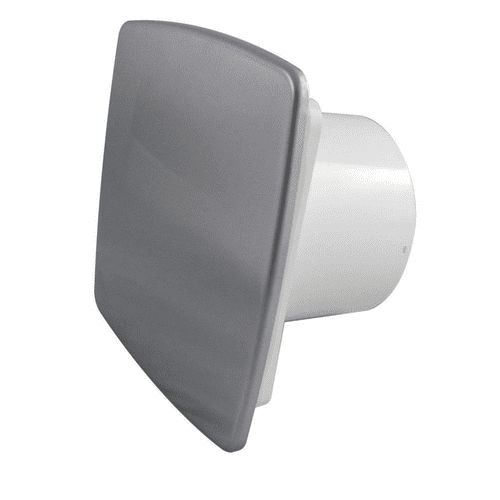 Bathroom Extractor Fan 100mm/4" Stainless Steel Front Panel Option Timer Pull cord Humidity Sensor