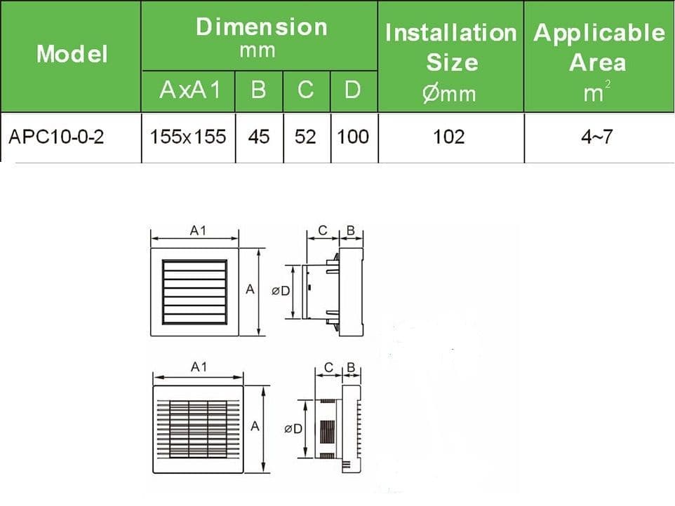 Bathroom Extractor Fan 4" / 100 mm with Pull Cord with Auto Shutter ...