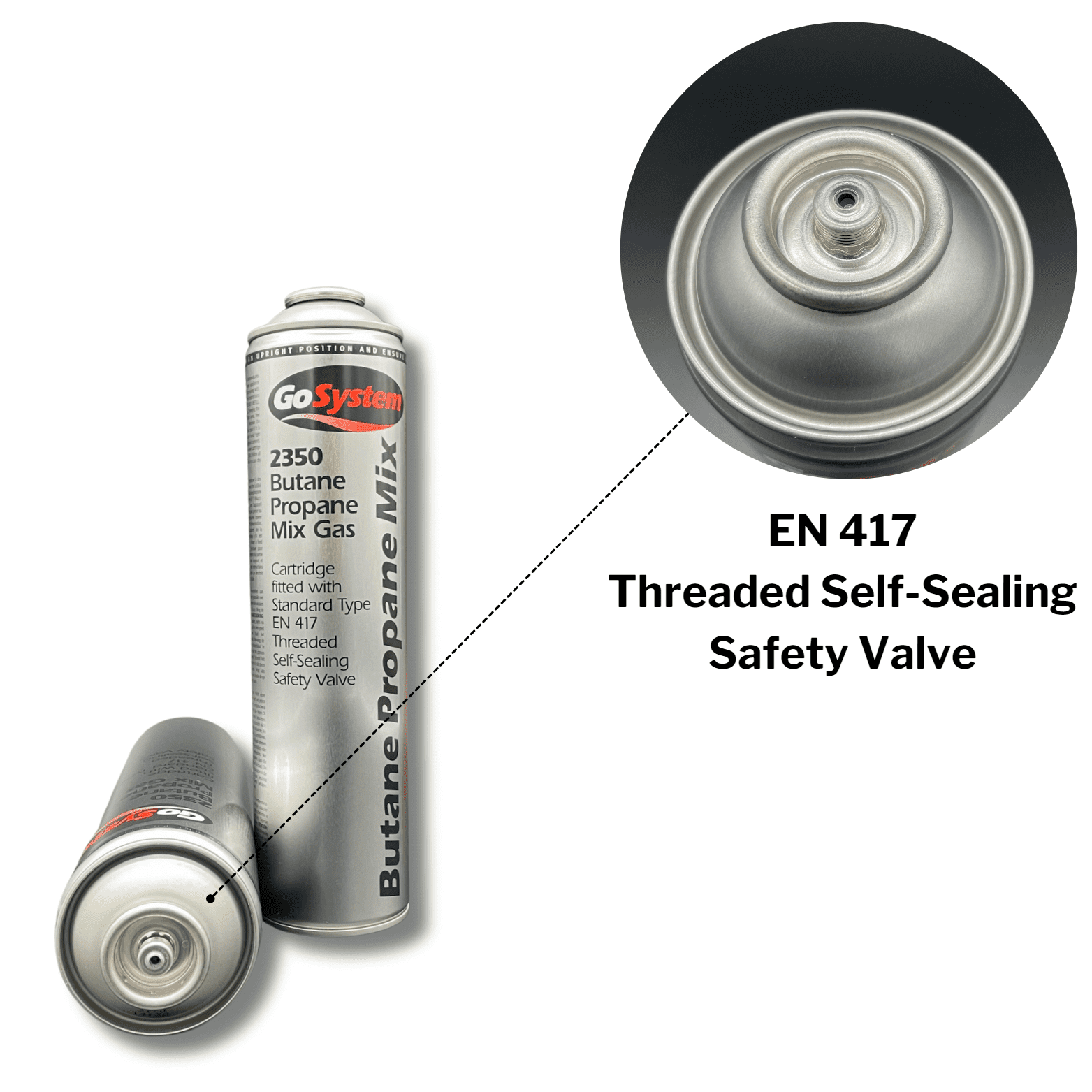 4x 500g Propane Butane Threaded Cartridge Gas 7/16 Cooking Stove Valve EN417 UK