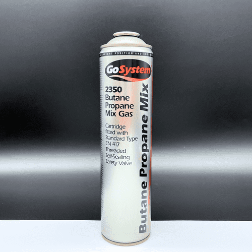 Butane Propane Mix Gas Cartridge - 350g Threaded EN417, GoSystem Premium Blend for Low Temperature
