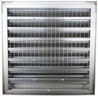CRW Fixed Louvre Grilles, Aluminum with Screen - Anodized