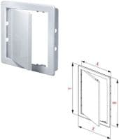 CRW Plastic Access Panel White - 150mm x 150mm