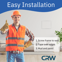 CRW Tape In Steel Access Panel, 15 mm Plasterboard- 300 mm x 300 mm