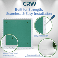 CRW Tape In Steel Access Panel, 15 mm Plasterboard- 600 mm x 600 mm