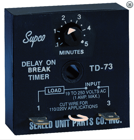 Delay On Break Timer TD-073 EQV.SUPCO Timer Relay