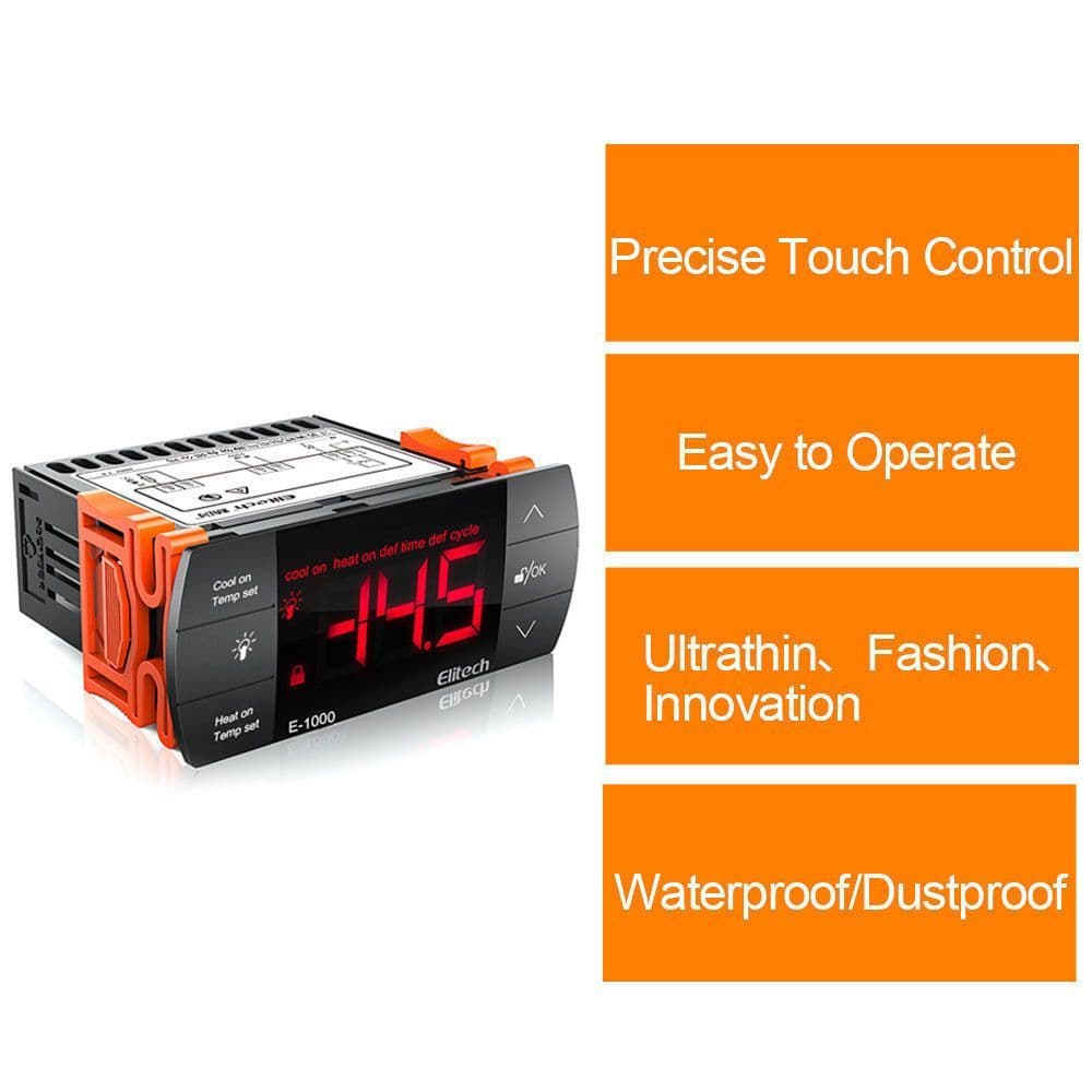 Elitech AllPurpose Aquarium Temperature Controller E1000