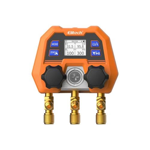 Elitech DMG-4B Digital Manifold Gauge Set with App Control for HVAC Systems