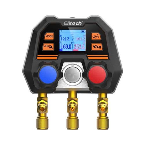 Elitech MS-100 Plus Digital Manifold Gauge for HVAC & Refrigeration
