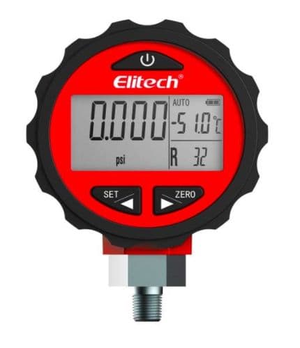 Elitech PG30pro Digital Pressure Gauge Refrigerants match with Manifold Gauge