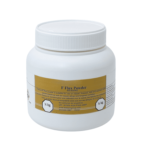 F Flux Powder 0.25kg Pot – Silver Brazing Flux 650–850°C Long Life Moderate Activity Brazing Flux