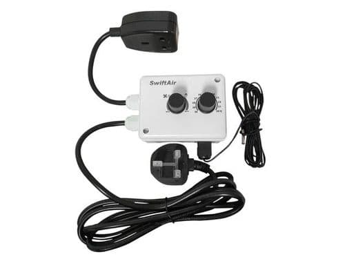 Fan Speed & Temperature Controller – 300W Max Load with 3m Thermostat Probe