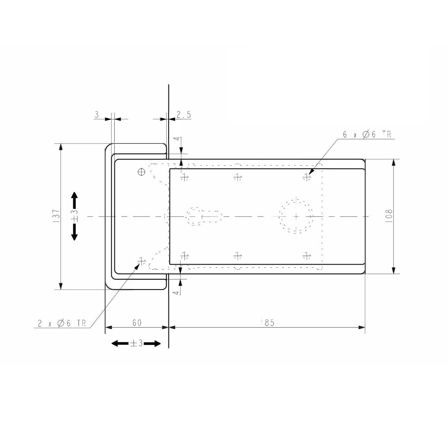 Fermod 920-921 Cold-room Door Fastener Lock select as required