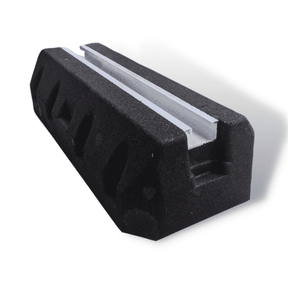 Flexi Foot with strut 600mm Rubber Mounting Block FF600S