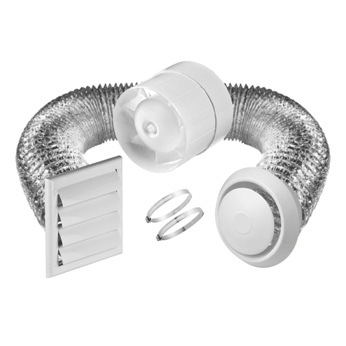 FlowMax Essential - Bathroom Extractor Fan Kit with Timer