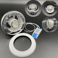 FlowMax Force  Bathroom Extractor Fan Kit – With LED Light and Timer
