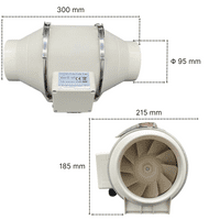 FlowMax Turbo - Bathroom Extractor Fan Kit –  Single Speed - Customizable Ventilation Solution
