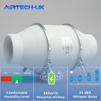 FlowMax Turbo Bathroom Extractor Fan Kit - Single Speed - With or Without Timer