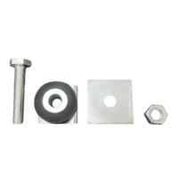 Heavy-Duty Trolley Roller Stopper for 41x41mm Strut Channel – Anti-Slip Rubber Bumper