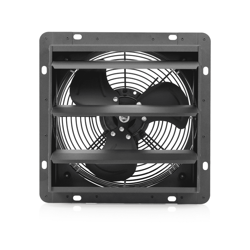 Industrial Exhaust Fan 300mm with Gravity Louvers Wall-Mounted Plate ...