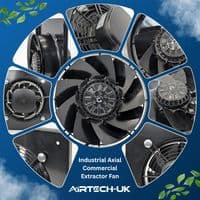 Industrial Ventilation Extractor Metal  Plate Fan Axial Exhaust Commercial Blower All Sizes