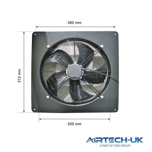 Industrial Ventilation Extractor Metal Plate Fan Axial Exhaust Commercial Blower All Sizes