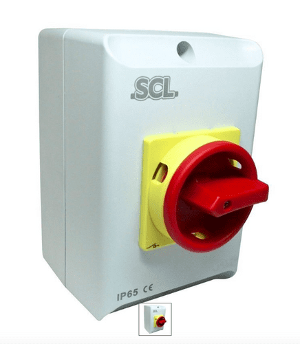 Isolator Rotary SCL Enclosed 32Amp IP65