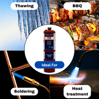 JH-801 Blow Torch with Propane Gas Cylinder 400g (1–5 Pack Options) Propane Blow Torch Kit JH-801 | AirTech-UK