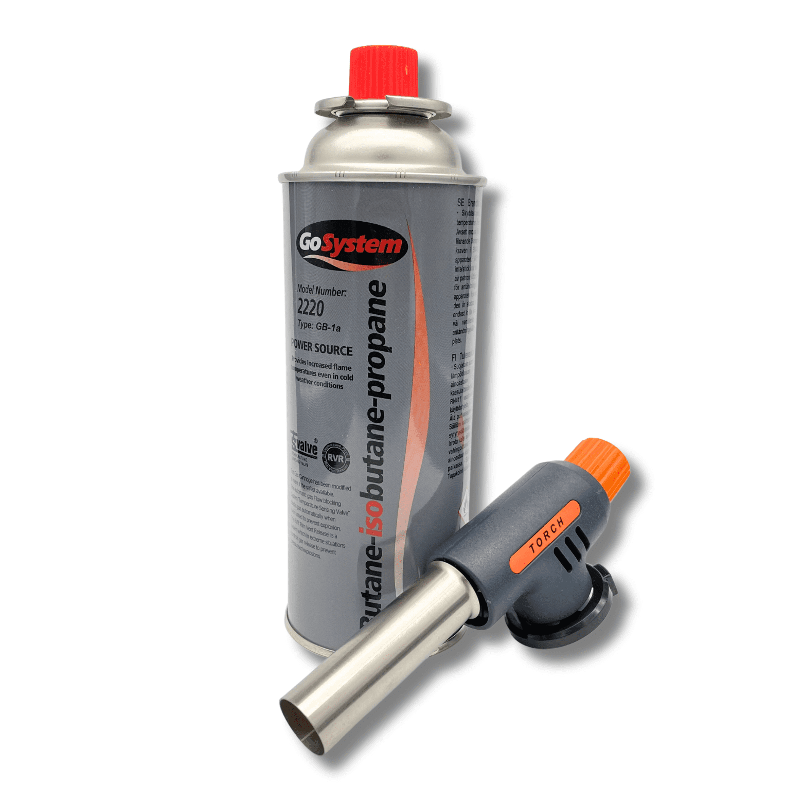 Kitchen Blow Torch - with Auto Ignition and 227g Butane-Isobutane ...