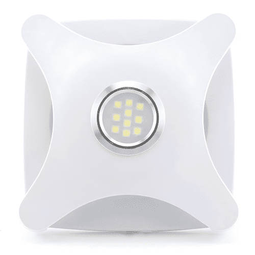 LED Bathroom Extractor Fan Ceiling or Wall  100mm 4" with Draught Shutter HGA-100B