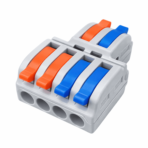 Lever Wire Connector Distribution Terminal Block Push Wire Connector Wago-Style (Port Options avail)