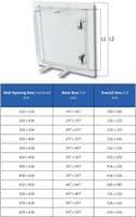 Metal Access Panel with Push Lock Door Inspection Hatch for Wall and Ceiling  - All Sizes