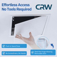 Metal Access Panel with Push Lock Door Inspection Hatch for Wall and Ceiling  - All Sizes