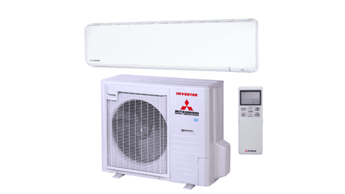 MHI Wall Mounted c/w Built In WIFI 9.6kW R32 Standard Inverter 1ph White