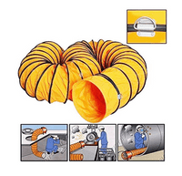 Portable Air Transfer Ducting Compact Fan Workshop Extractor Fan Heavy Duty 10M  All Sizes