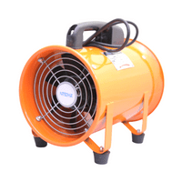 Portable Industrial Ventilator Axial Blower Workshop Extractor Fan + Duct