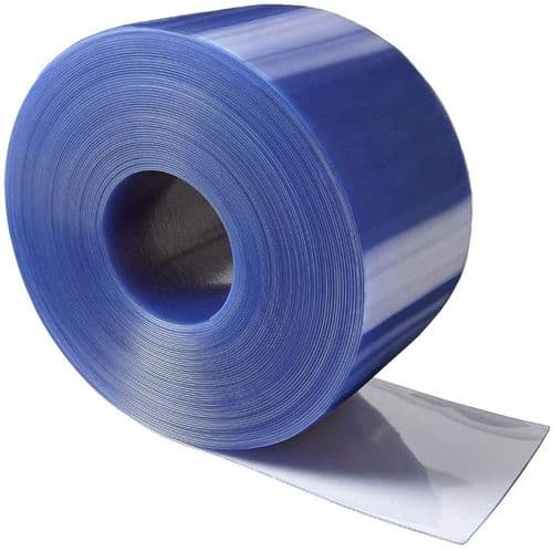 PVC Strip Roll Standard Smooth - Clear Blue 25M