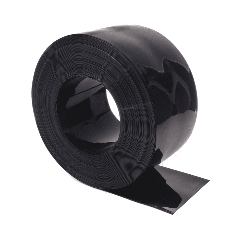 Smooth Pvc PVC Strip Roll Standard Smooth - Opaque Black