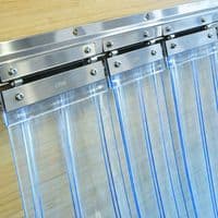 RIBBED 2mm x 300mm PVC Strip Curtain Kit Heavy Duty