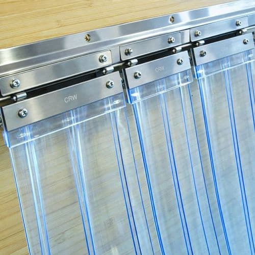 RIBBED PVC Strip Door 2mmX300mm Wide | Cold Room, Freezer Room | Ready Made Various Lengths
