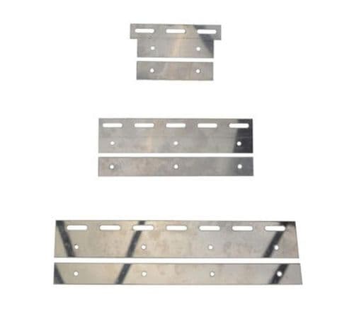 Stainless Steel Plate set for PVC Curtain Strips PACK of 10