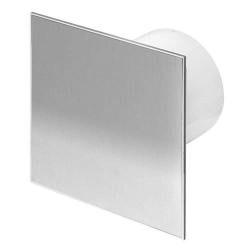Stainless Steel TRAX Style Bathroom Extractor Fan 100mm/4" Option of Timer Pull cord Humidity