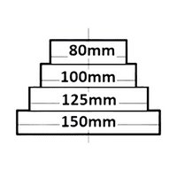 Universal Reducer for Ventilation Systems with 80 to 150mm Diameter Duct Reducer - Connector Tube