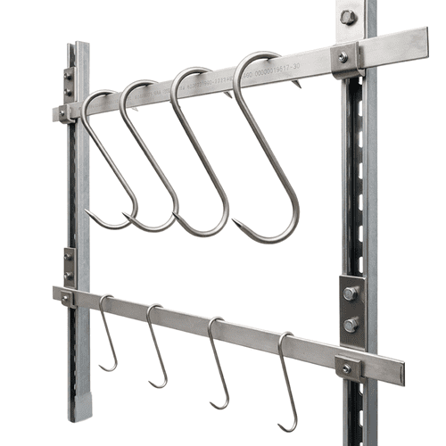 Wall Mounted Meat Hanging Rail System Butcher Rail Kit with Static ...
