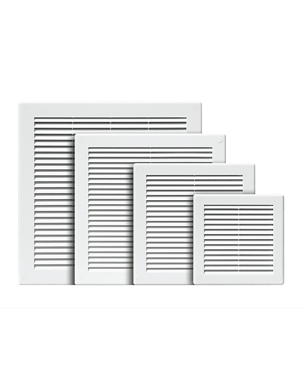 Awenta Air Vent Grille 110mm X 460mm (4" X 18") White - Fly Screen / Anti-Insect Mesh