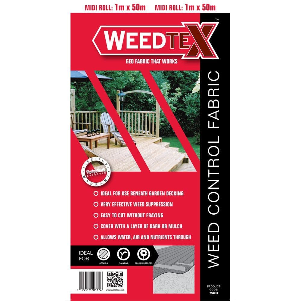Weed Control Fabric 1m x 50m Roll