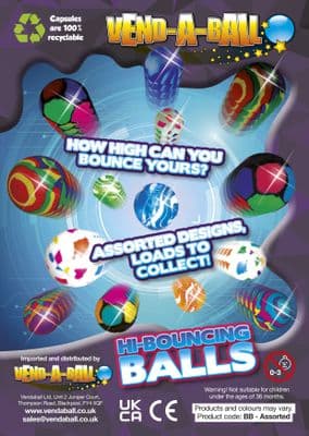 45mm Bouncy Balls x 50 Standard