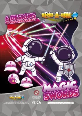 50mm Vending Capsules - Magic Swords x 100