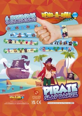 50mm Vending Capsules - Pirate Slap Bandz x 100